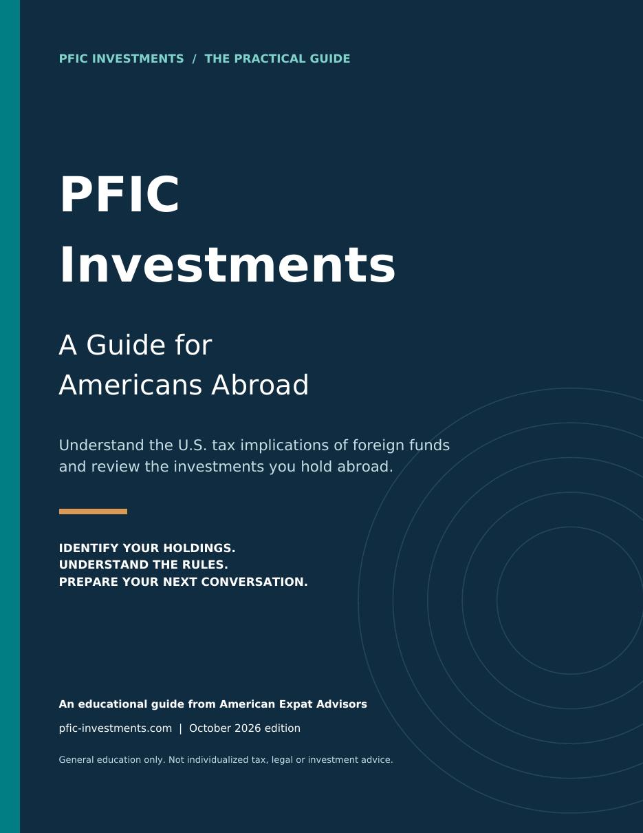Cover of PFIC Investments: A Guide for Americans Abroad